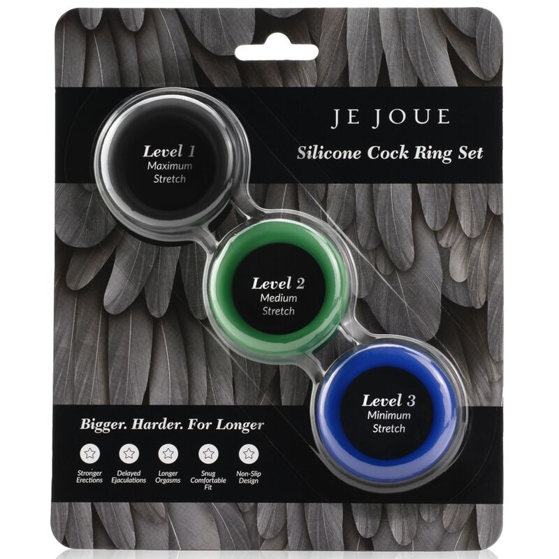 Coffret 3 Anneaux Pénien Silicone Je Joue – Endurance & Confort