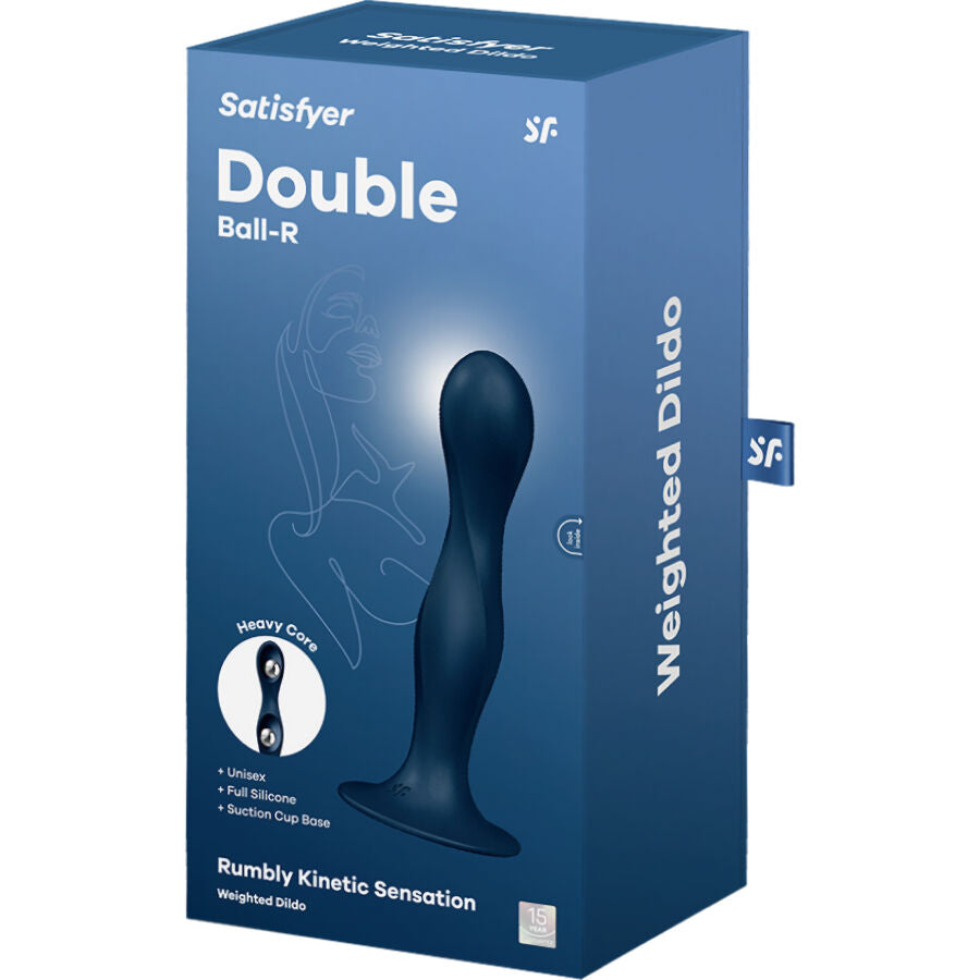 Satisfyer Double Ball-R – Gode Anal et Vaginal avec Ventouse