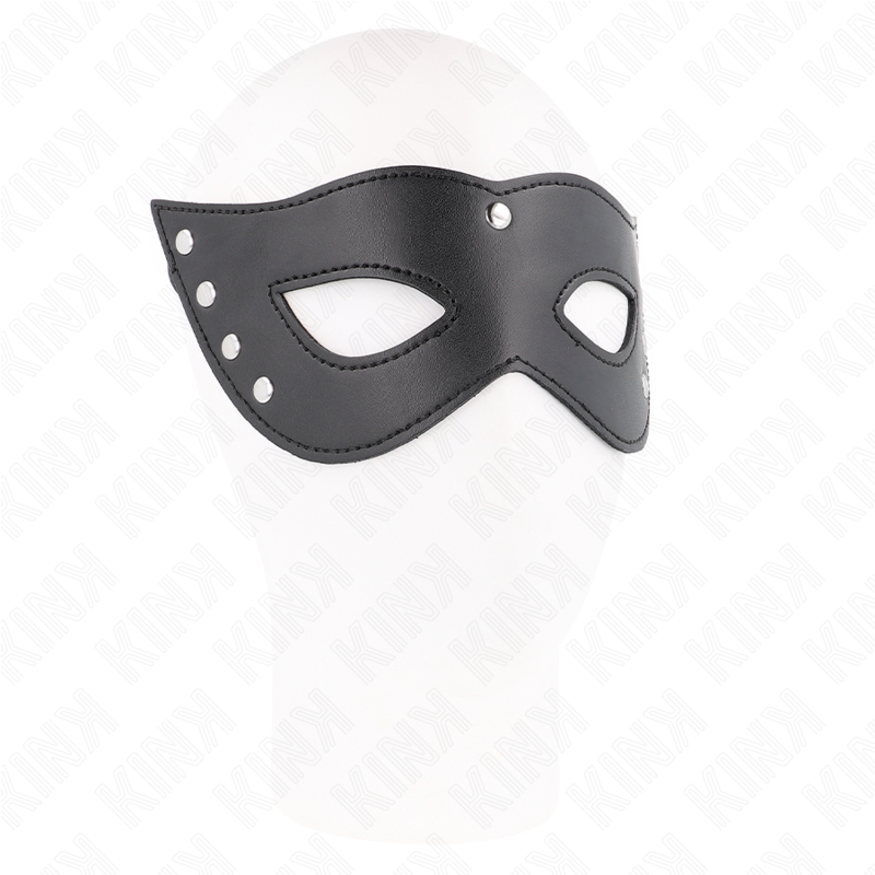 Masque BDSM KINK Noir avec 4 Rivets