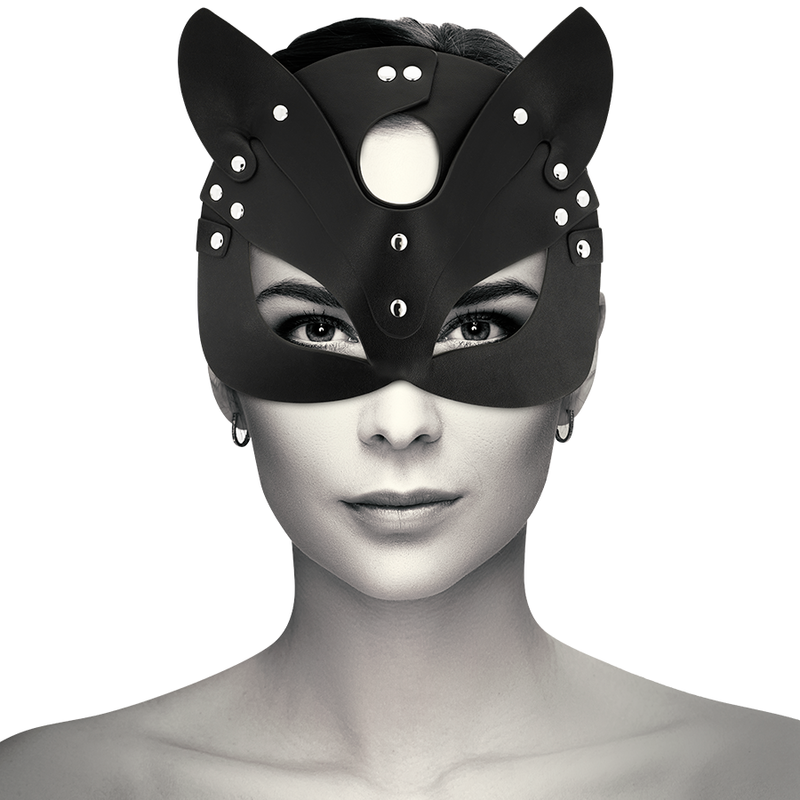 Coquette Chic Désir – Masque cuir vegan oreilles de chat