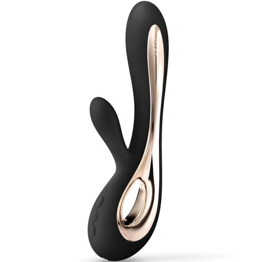 LELO Soraya 2 Vibromasseur Lapin de Luxe Noir – Double Stimulation Intense