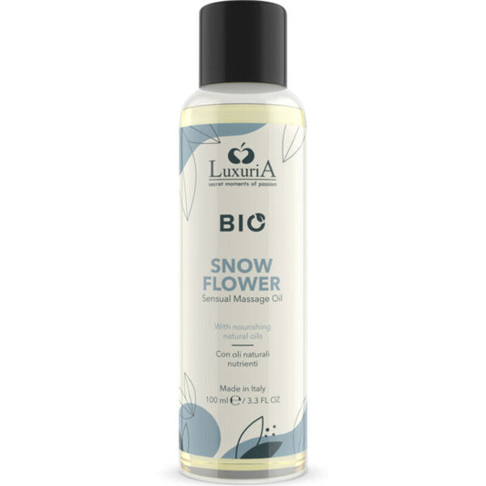 Luxuria Huile de Massage Bio Fleur des Neiges – 100 ml
