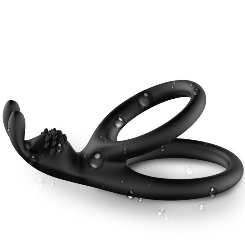 Anneau Pénien Double Rabbit TENSY Lumineux en Silicone Médical