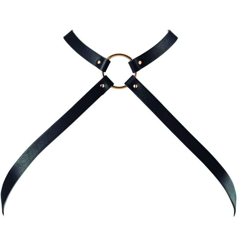 Harnais poitrine croisé noir - Bijoux