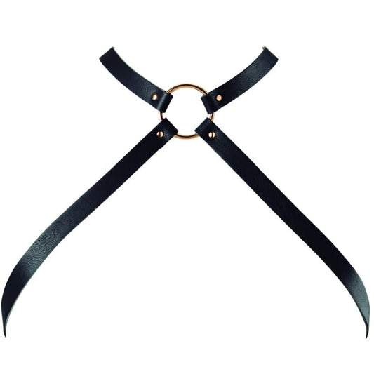 Harnais poitrine croisé noir - Bijoux