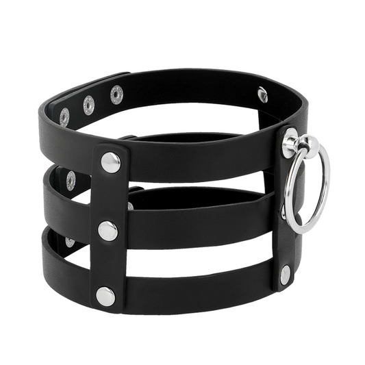 Shoker Désir Coquette Chic – Collier BDSM en Cuir Vegan