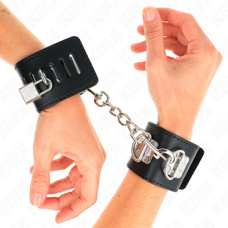 Menottes BDSM KINK Multipositions avec Cadenas