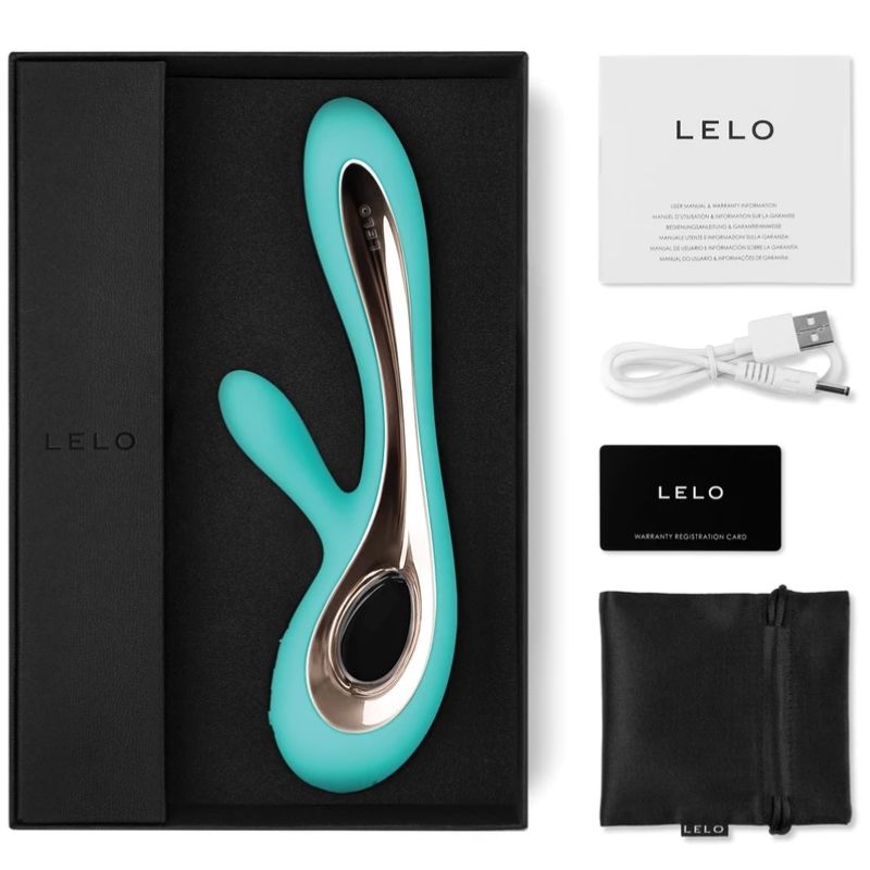 LELO Soraya 2 Vibromasseur Lapin Luxe Aqua Green